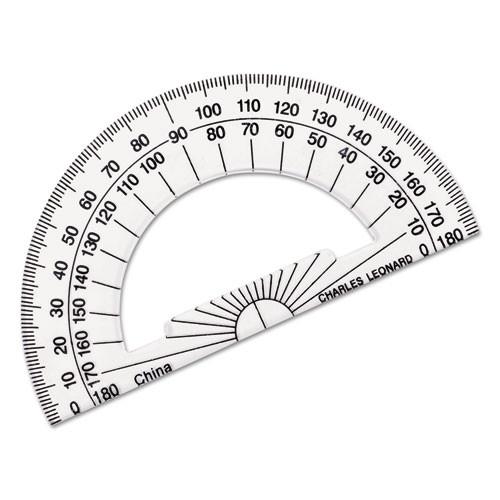 AC05 - Clear Plastic Protractor 4''