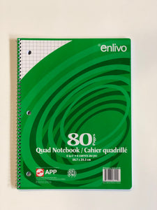AP21 - Coil Graph Quad Book 80 Pgs