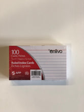 Load image into Gallery viewer, AP26 - Index Cards 3” x 5” Pk 100
