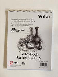 AP50 - Coil Sketch Book 30 Pgs 9” x 12”