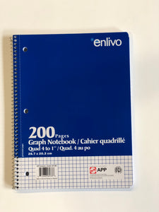 AP70 - Coil Graph Quad Book 200 Pgs