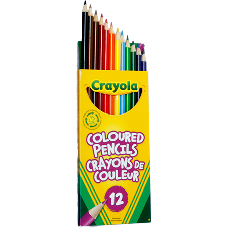 BY06 - 12 Pencil Crayons Crayola PreSharpened