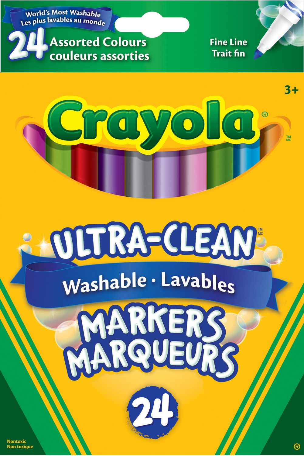 BY26 - 24 Crayola Fine Felts Crayola