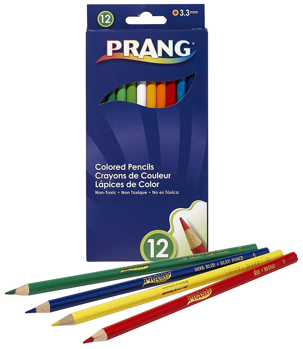 DX33 - 12 Prang Pencil Crayons Pre-Sharpened