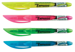DX85 - Set of 4 Colour Highlighters- Y. P. B. G