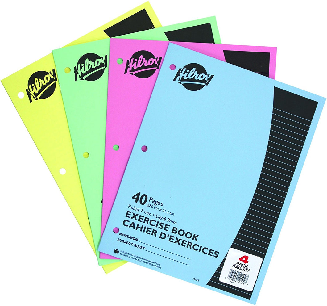 HY07 - 40 Page Ruled Exercise Book 8 1/2” x 11”