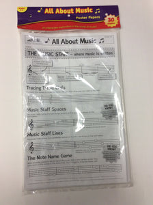 All about music poster papers