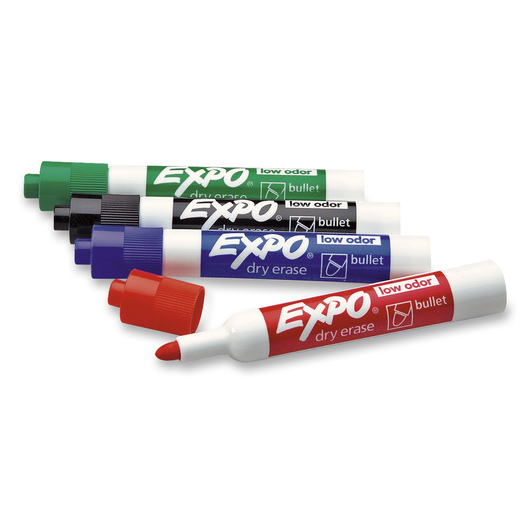 SF98 - Pkg of 4 Dry Erase Markers Low Odour