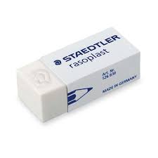 SR22 - White Vinyl Eraser Staedtler Small
